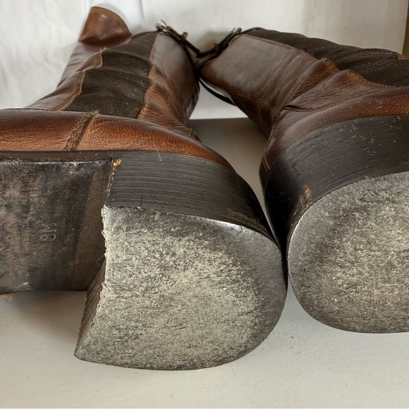 Donald J Pliner Signature Knee High Brown Zip Up Boots Made In Italy Size 8 - Picture 4 of 14